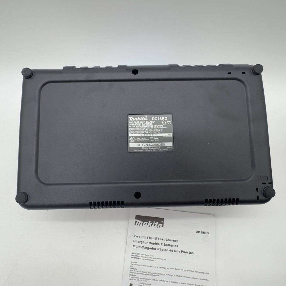 Makita DC18RD Dual Port Rapid Battery Charger 18V LXT Li-Ion USB NEW - Picture 4 of 9